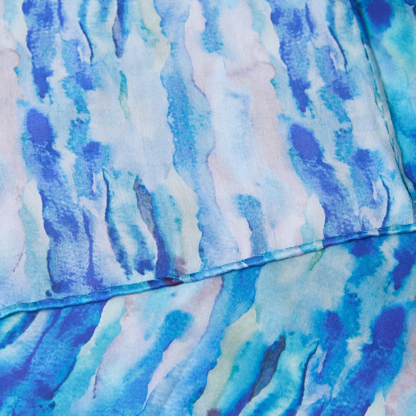 LARGE SQUARE SCARF AQUA