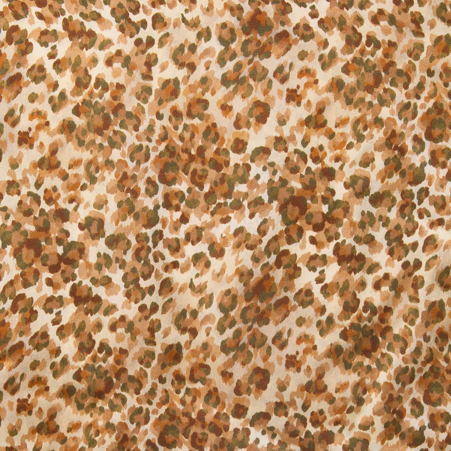 SATIN SILK NECKERCHIEF LEOPARD