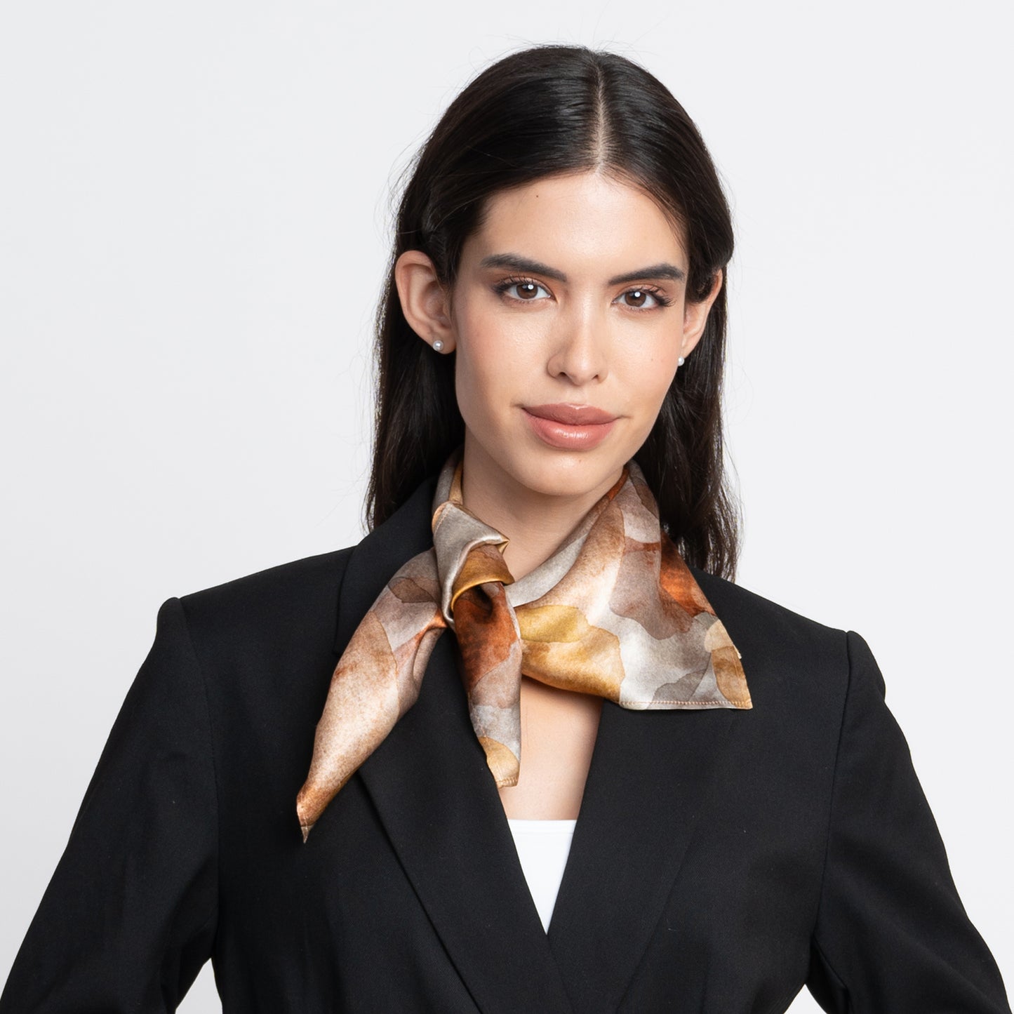 100% Silk Neckerchief Hydrangeas