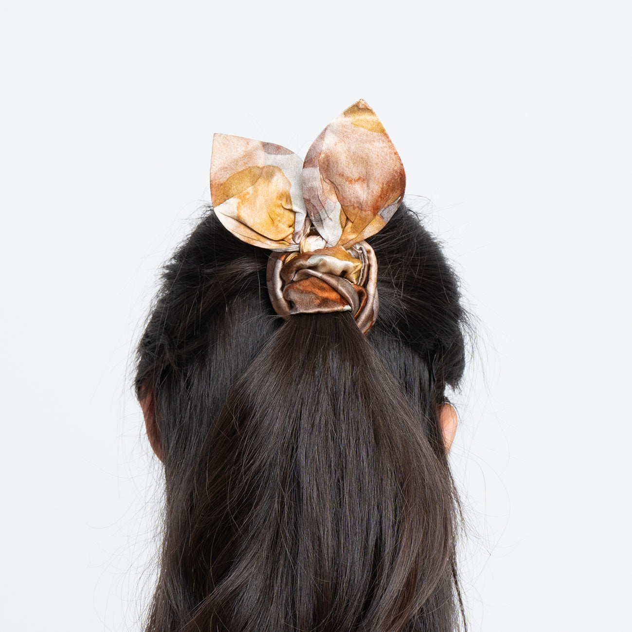 100% Silk Bow Scrunchie Organic