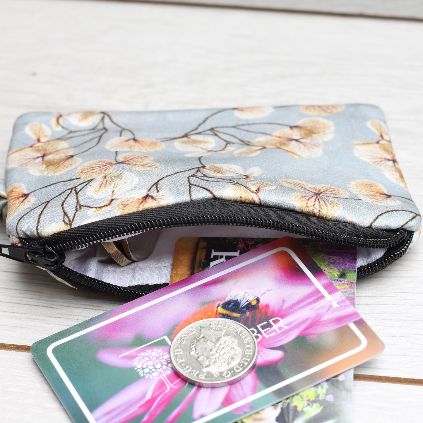 Silk Pouch skeletal leaves