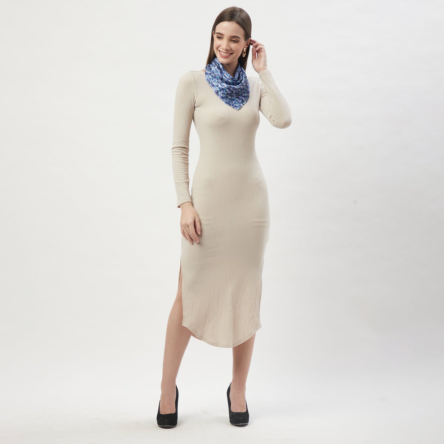 100% Silk Neckerchief Blue Skies