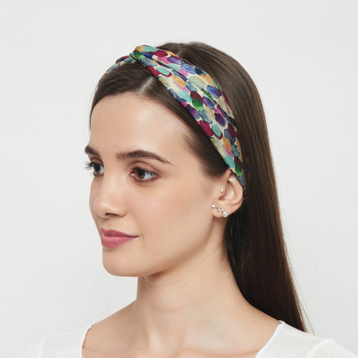 Mulberry Silk Headband brush strokes