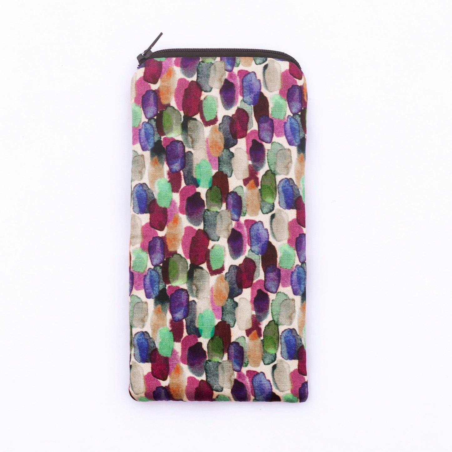 100% Silk Glasses Case Brush Strokes
