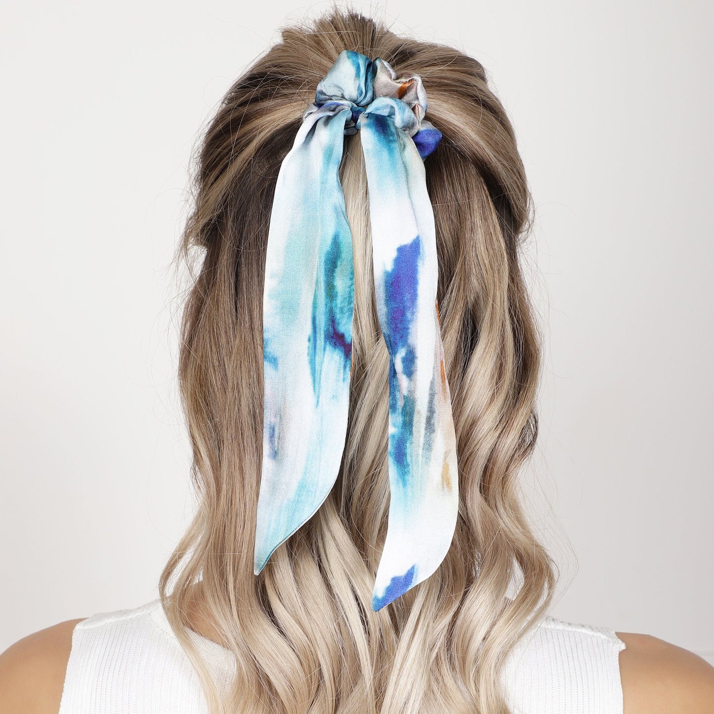 100% Silk Scarf Scrunchie Wash