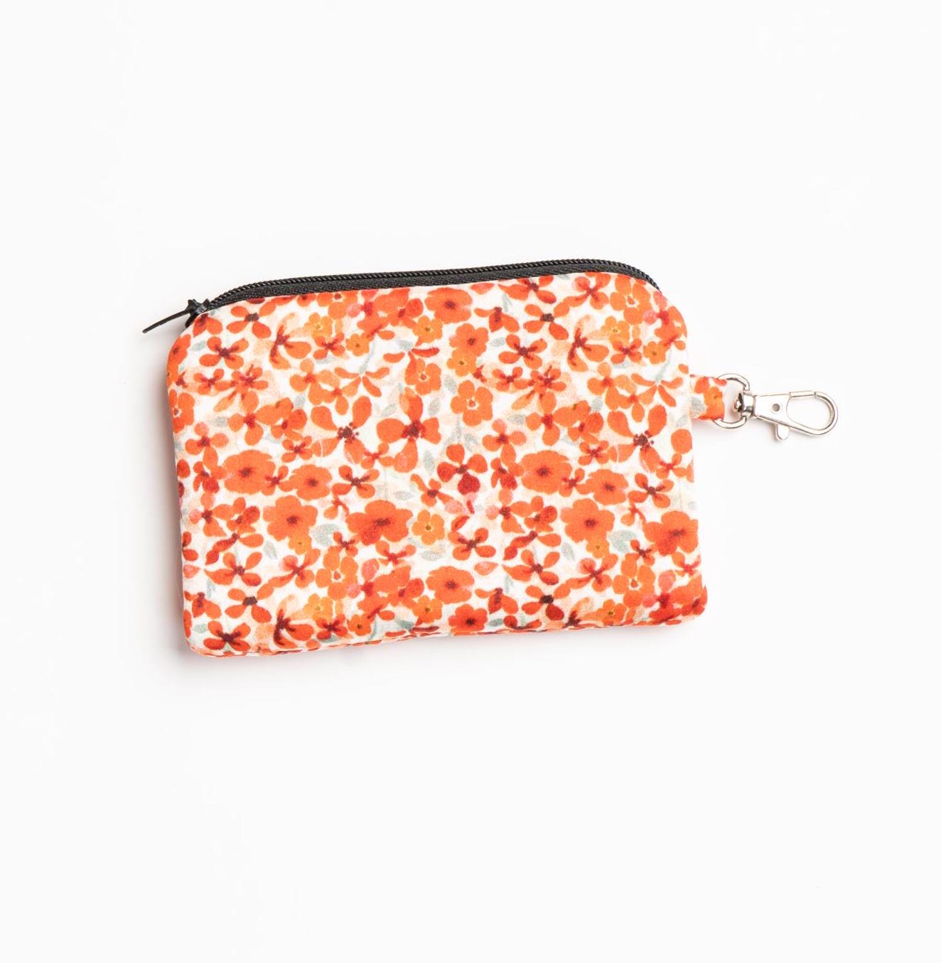 Silk Pouch/ Coin Purse Small Ditsy Red