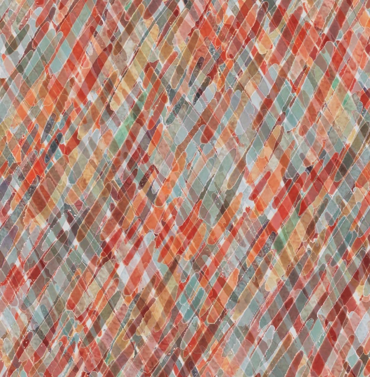 Silk Pocket Square Hand Painted crosshatch