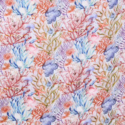 SATIN SILK NECKERCHIEF UNDERSEA TREASURES