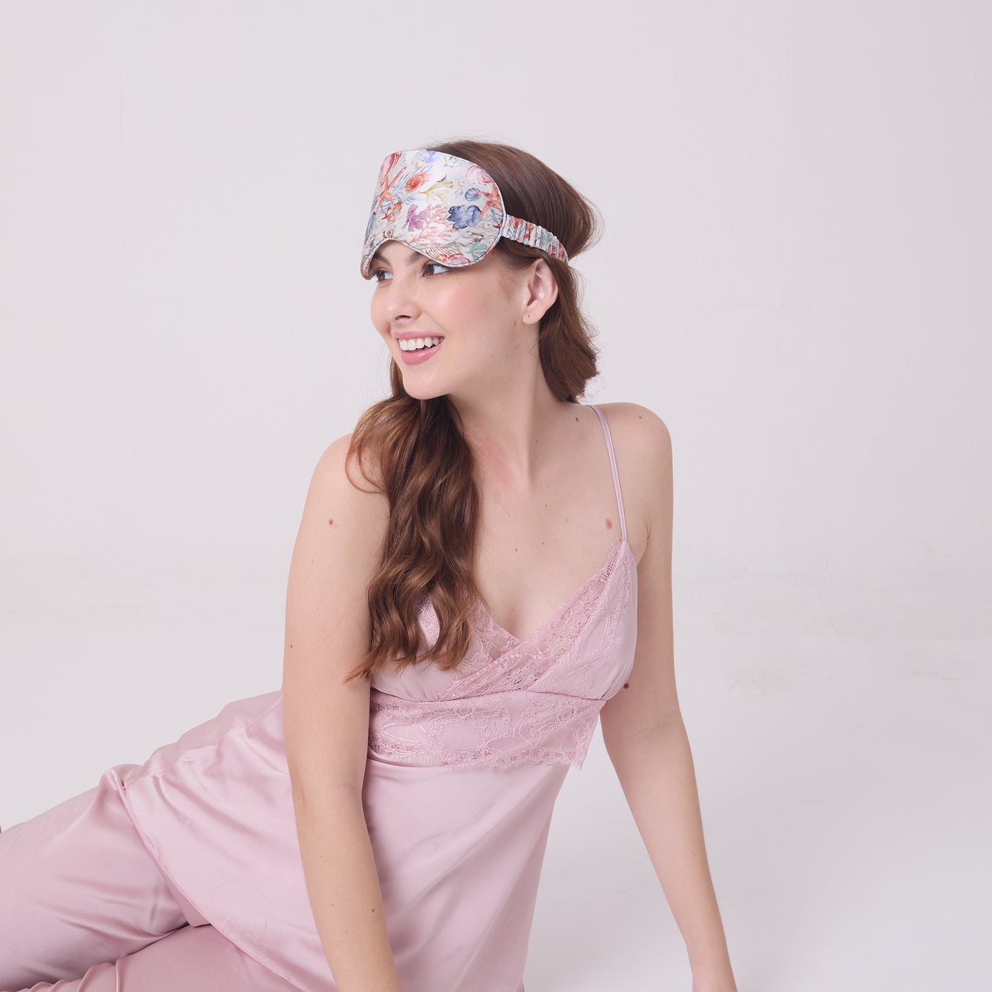 MULBERRY SILK EYE MASK UNDERSEA TREASURES