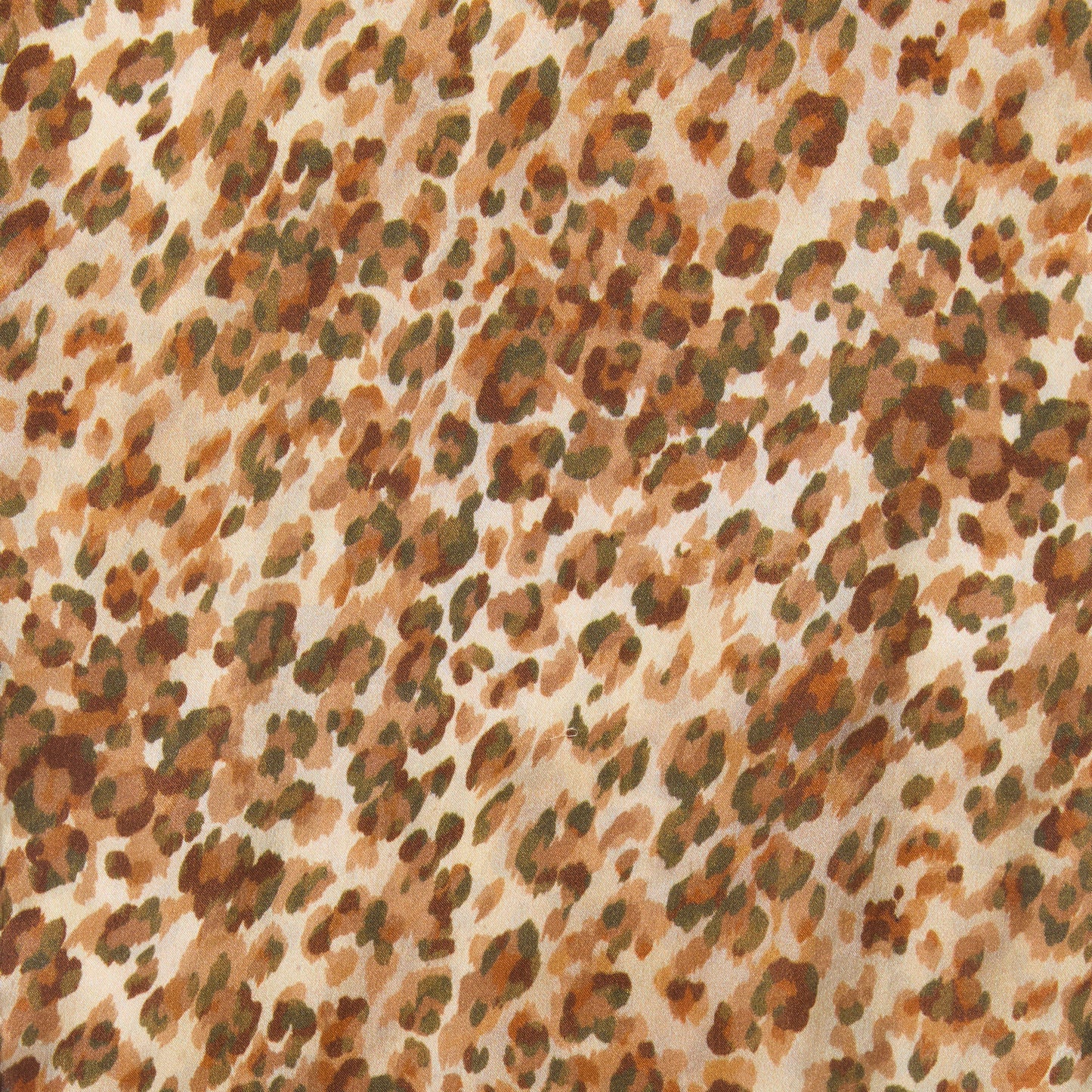 DOUBLE SIDED SILK SCARF LEOPARD