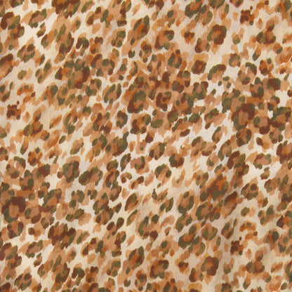 DOUBLE SIDED SILK SCARF LEOPARD