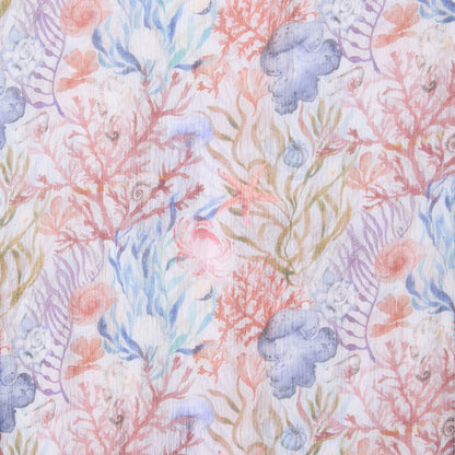 CHIFFON SILK NECKERCHIEF UNDERSEA TREASURES