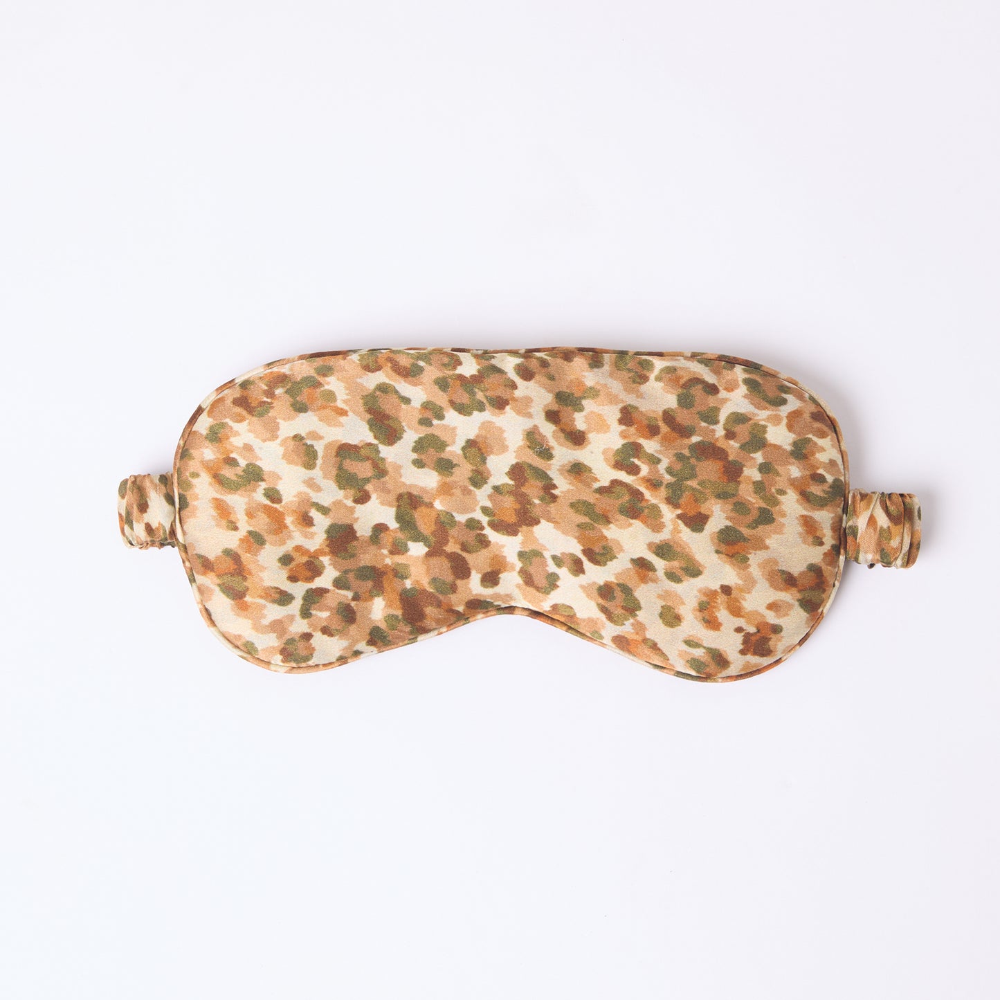 MULBERRY SILK EYE MASK LEOPARD