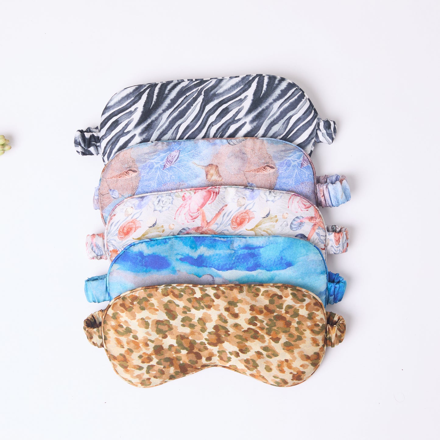 MULBERRY SILK EYE MASK UNDERSEA TREASURES