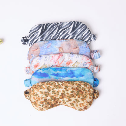 MULBERRY SILK EYE MASK UNDERSEA TREASURES