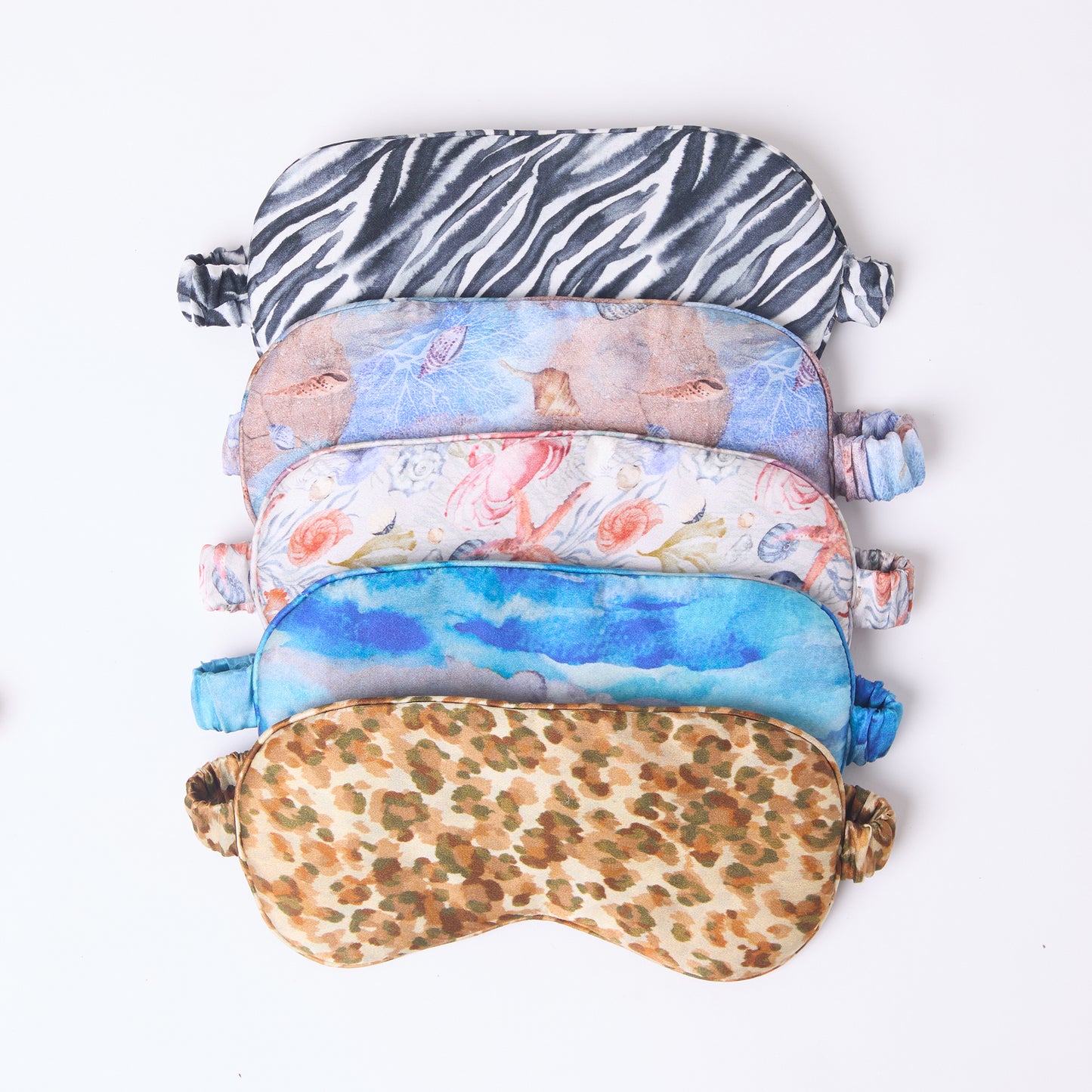 MULBERRY SILK EYE MASK AQUA