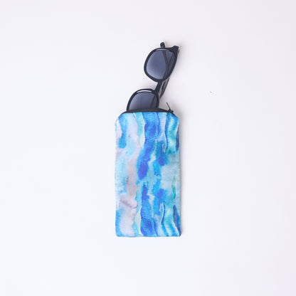 SILK GLASSES CASE AQUA