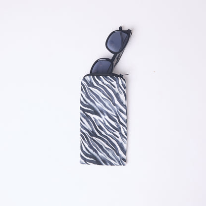SILK GLASSES CASE ZEBRA