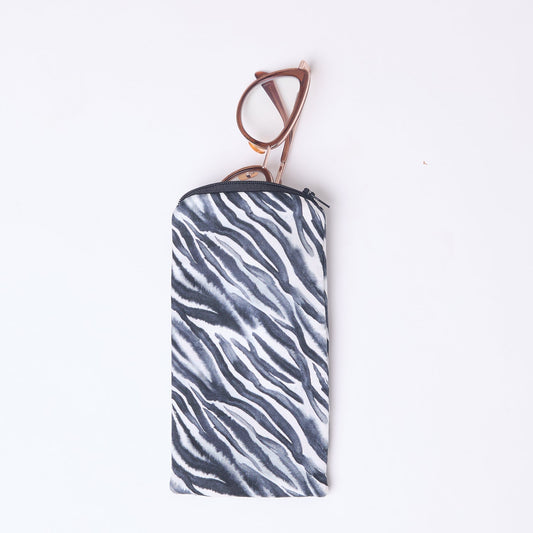 SILK GLASSES CASE ZEBRA