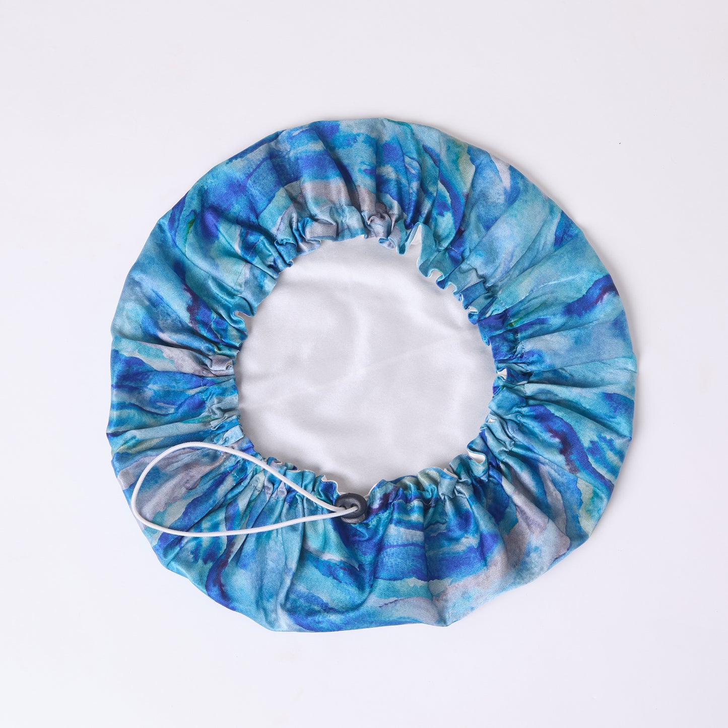 MULBERRY SILK BONNET AQUA