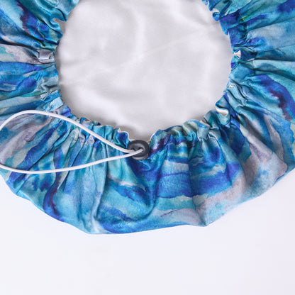 MULBERRY SILK BONNET AQUA