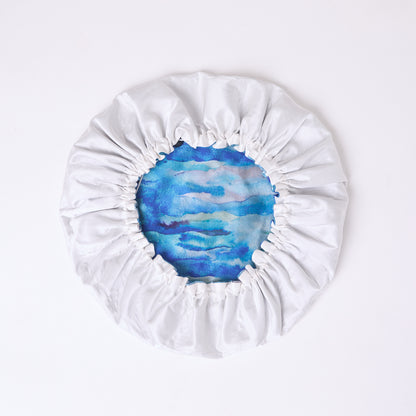 MULBERRY SILK BONNET AQUA