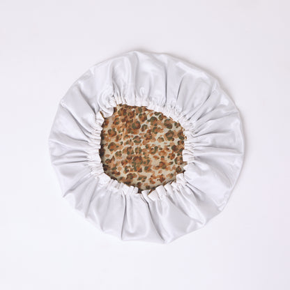 MULBERRY SILK BONNET LEOPARD