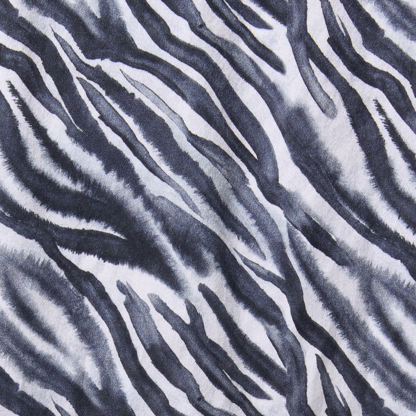 SATIN SILK NECKERCHIEF ZEBRA