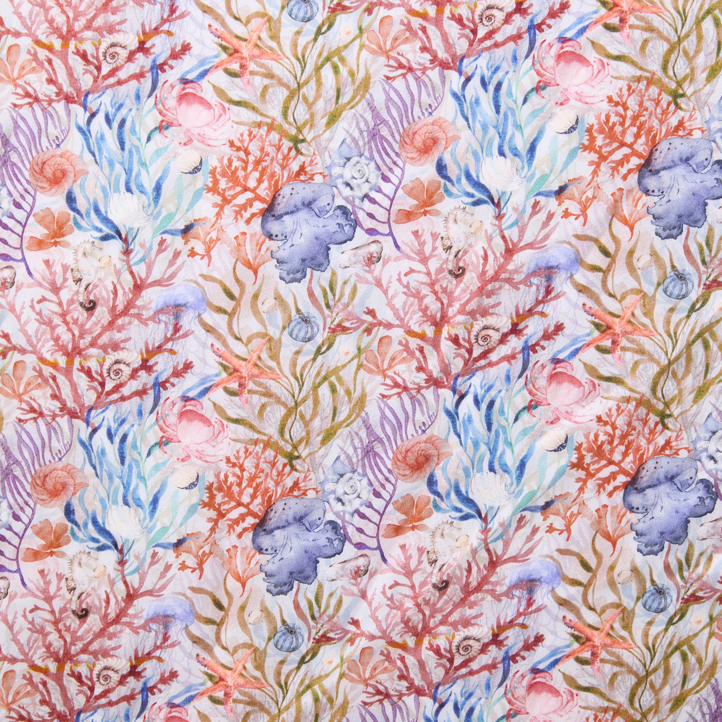LARGE SQUARE SCARF UNDERSEA TREASURES