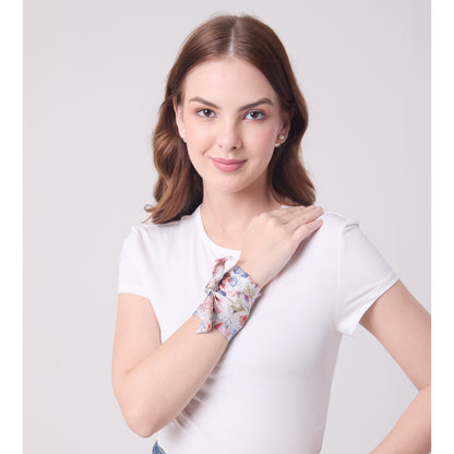 SILK SLIM SCARF UNDERSEA TREASURES