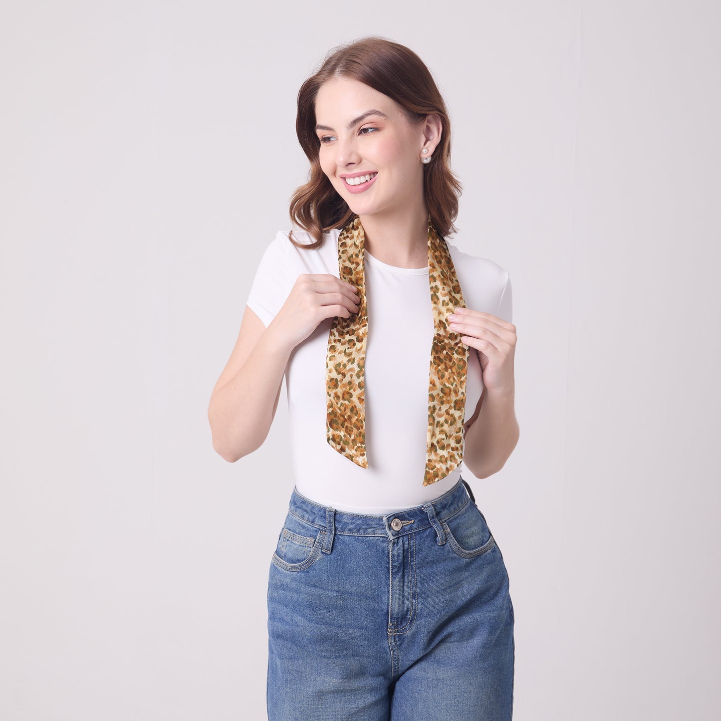 SLIM SCARF LEOPARD