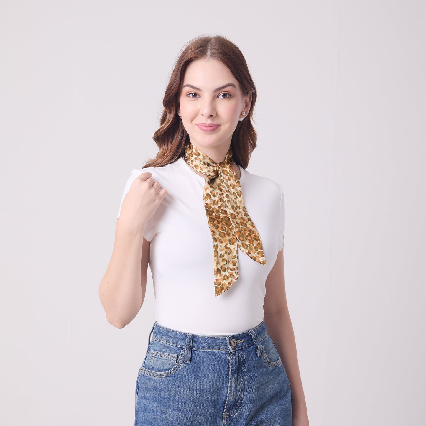 SLIM SCARF LEOPARD