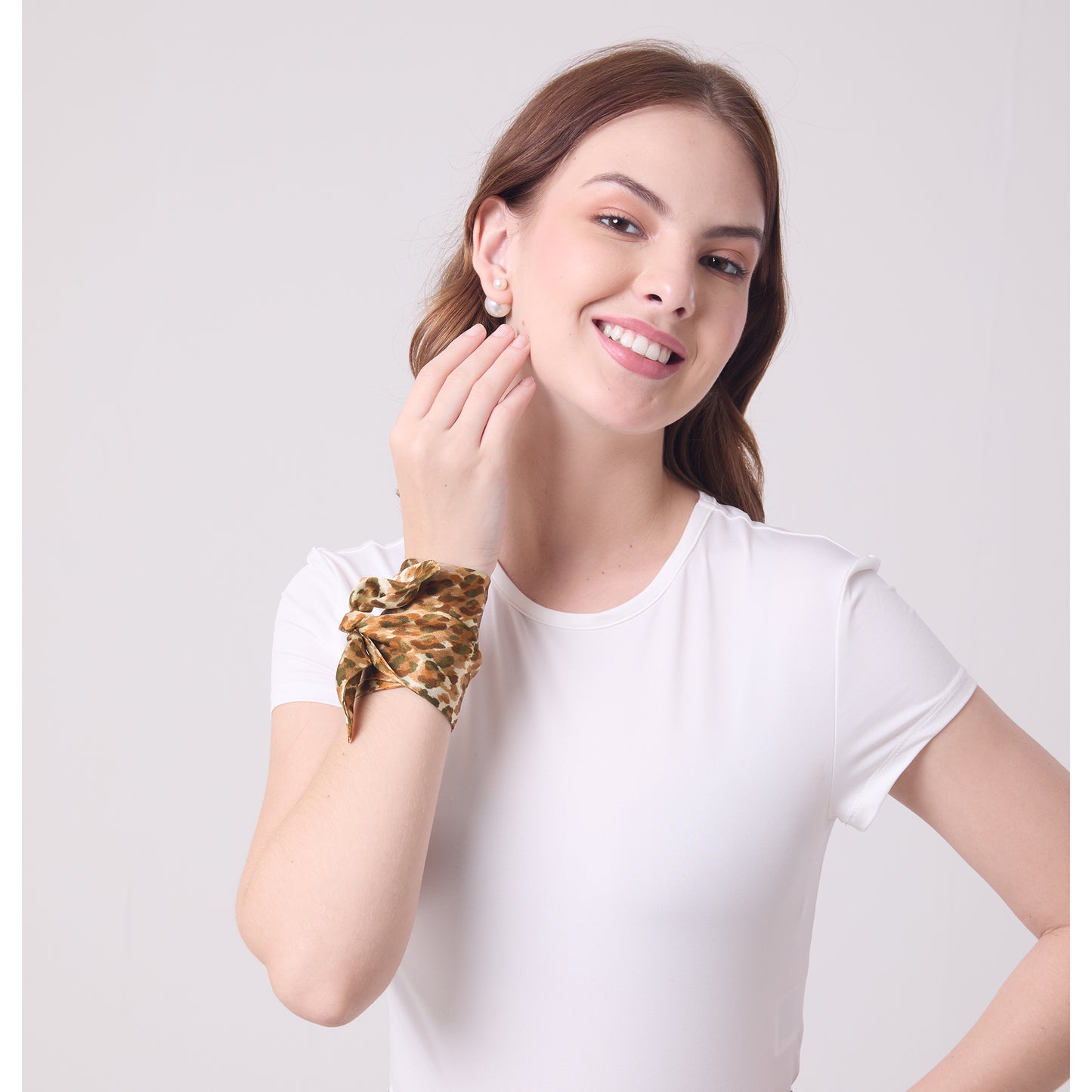 SLIM SCARF LEOPARD