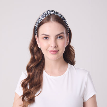 MULBERRY SILK HEADBAND ZEBRA