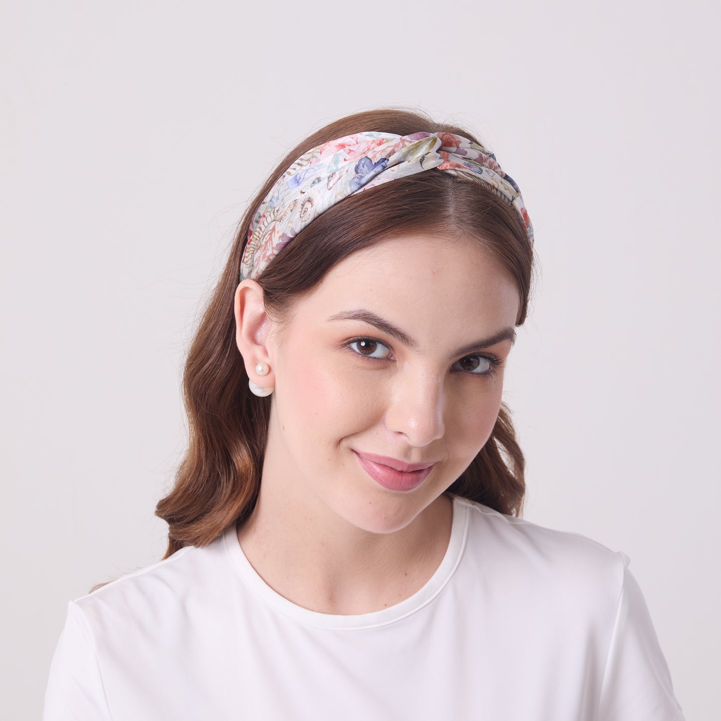 MULBERRY SILK HEADBAND UNDERSEA TREASURES