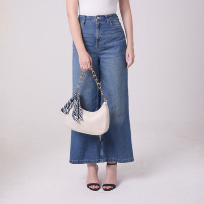 SILK SLIM SCARF CORALS AND SHELLS