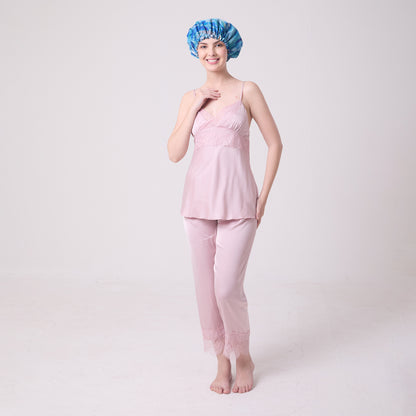 MULBERRY SILK BONNET AQUA