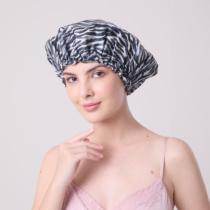 MULBERRY SILK BONNET ZEBRA