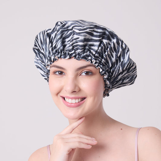 MULBERRY SILK BONNET ZEBRA