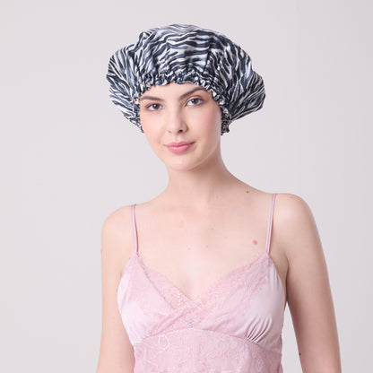 MULBERRY SILK BONNET ZEBRA