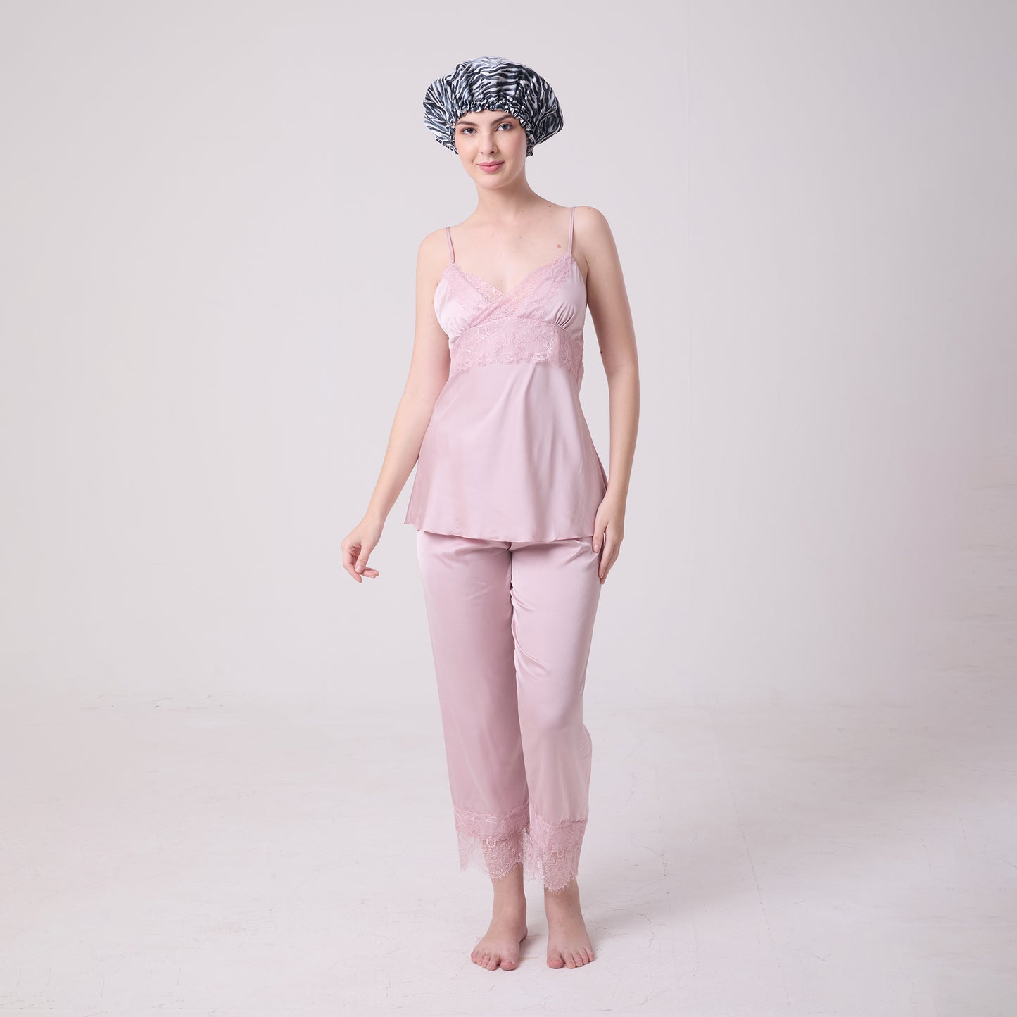 MULBERRY SILK BONNET ZEBRA