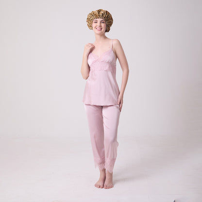 MULBERRY SILK BONNET LEOPARD