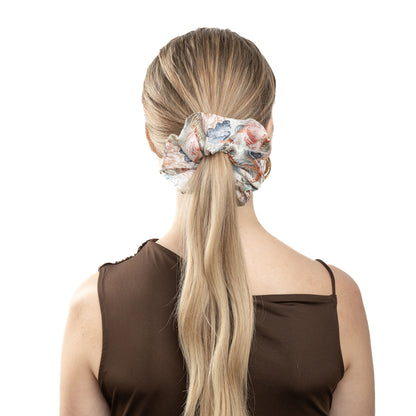 100% Silk Scrunchie Undersea Treasures Design