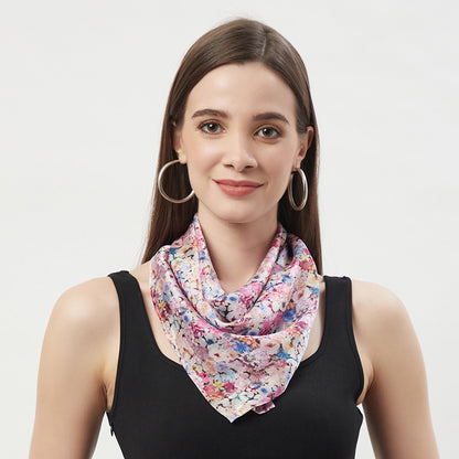 100% Silk Neckerchief Ditsy Floral