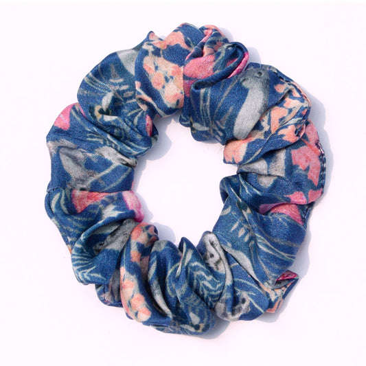 100% Silk Scrunchie Garden Glimpses